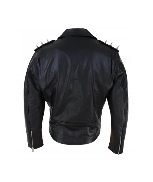 Devil Spikes Leather Motorcycle Jacket