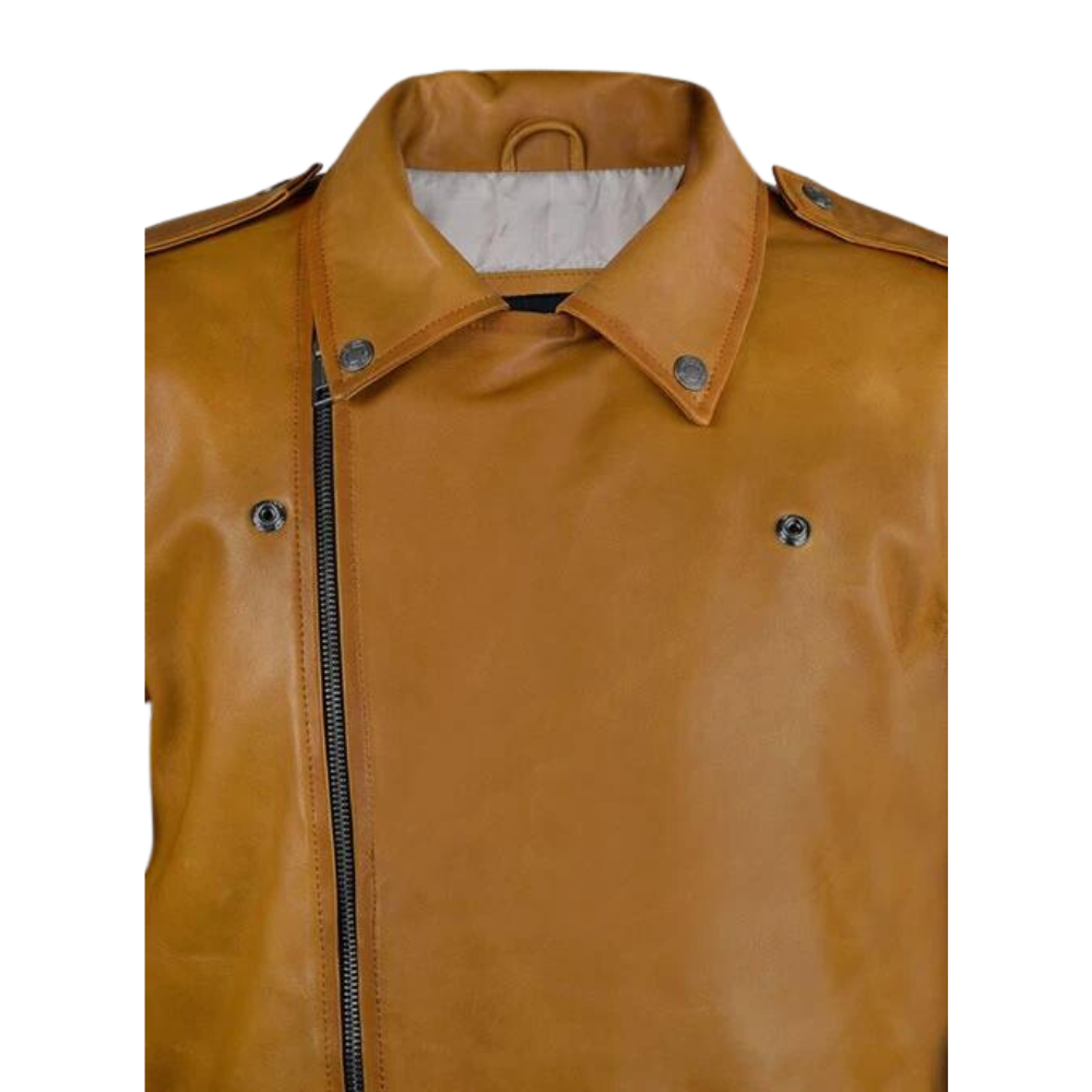 Caramel Biker Leather Jacket