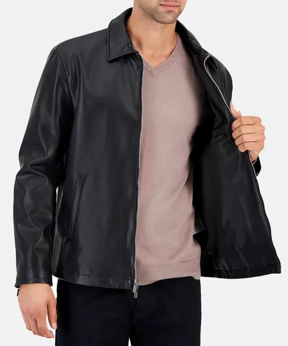 Mens Alfani Leather Jacket