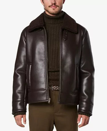 Men’s Cadman Aviator Faux Leather Jacket