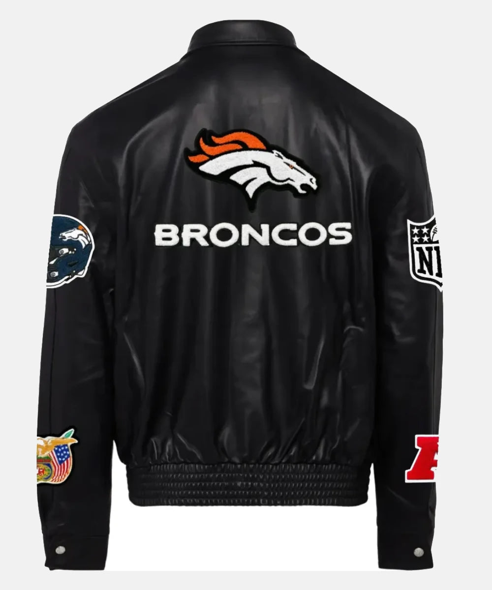 Denver Broncos Jeff Hamilton Leather Jacket