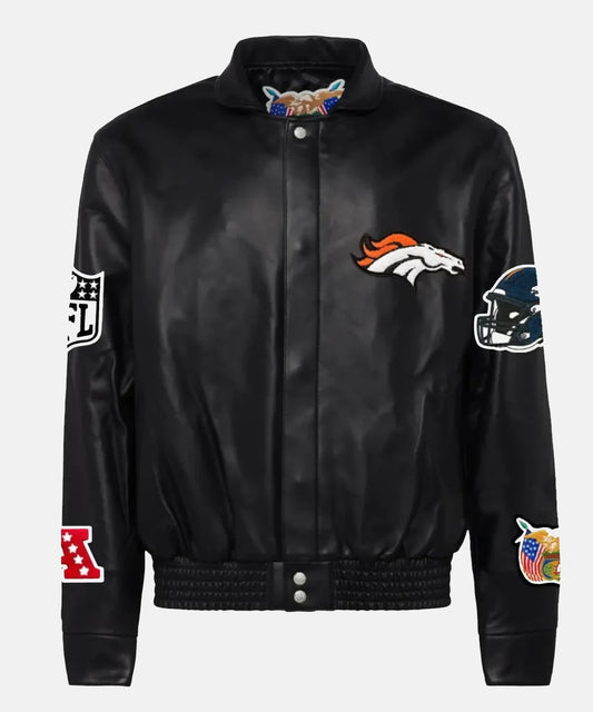 Denver Broncos Jeff Hamilton Leather Jacket