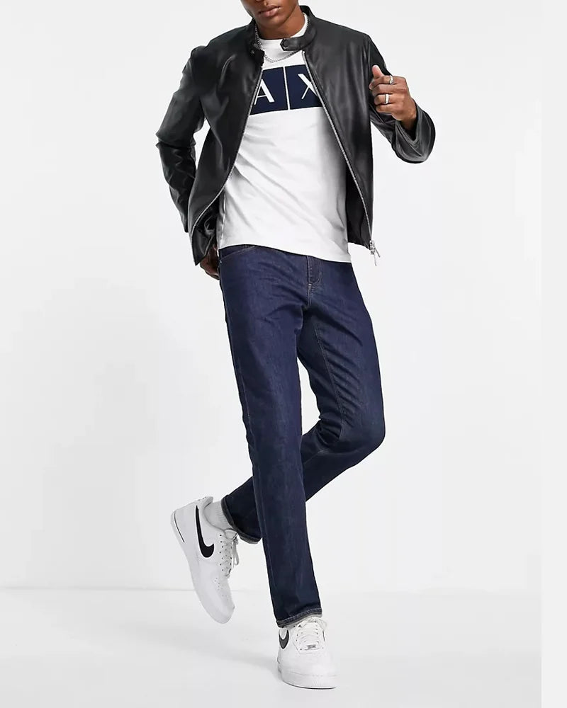 Armani Exchange Leather Jacket