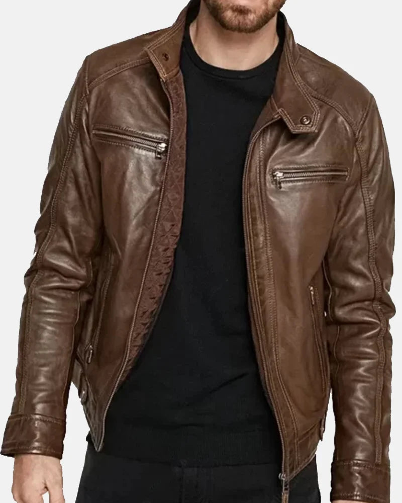 Leonardo DiCaprio Brown Hooded Jacket