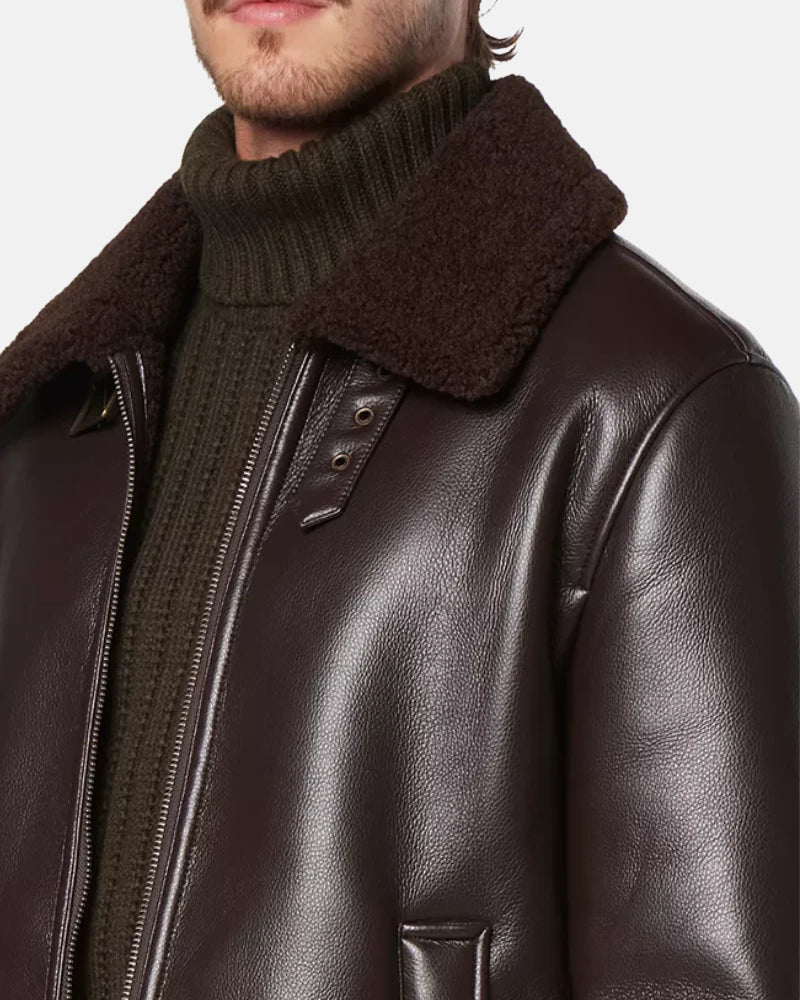 Men’s Cadman Aviator Faux Leather Jacket