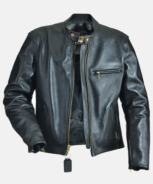 Armored Vanson Black Leather Jacket