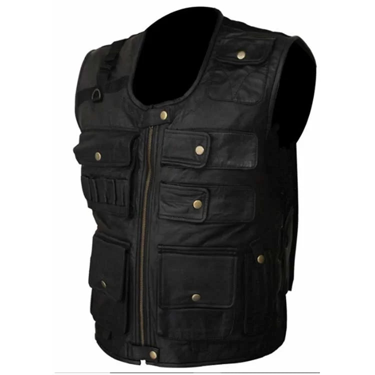 Roman Reigns Black Leather Vest