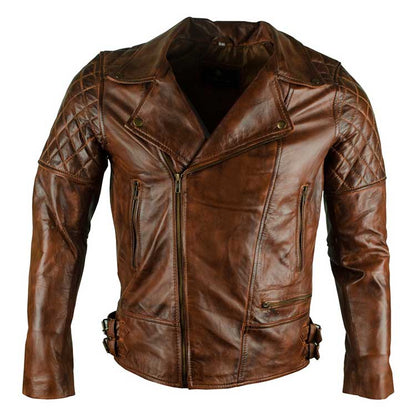 Brando Biker Retro Leather Jacket