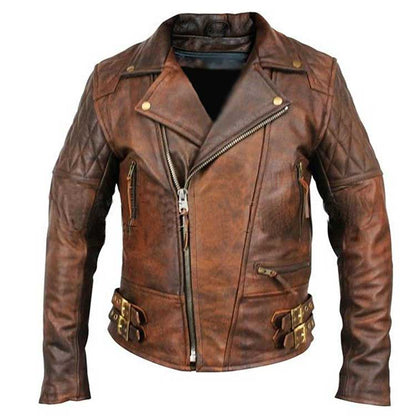 Brando Biker Retro Leather Jacket
