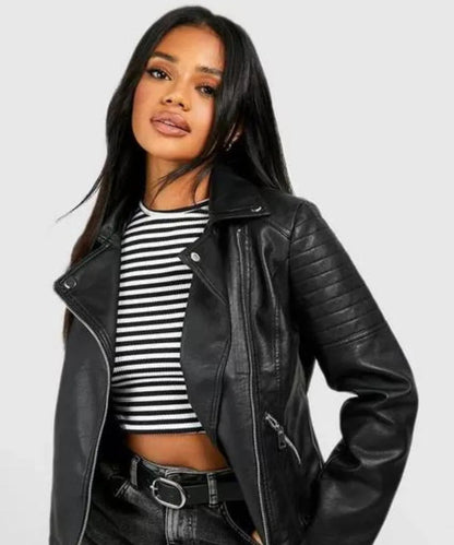 Women Premium Biker Leather Jacket