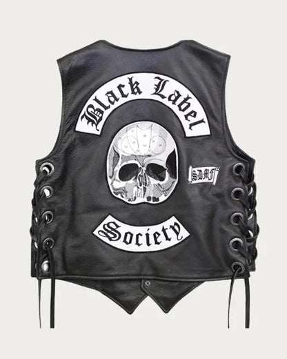 Black Label Society Leather Vest