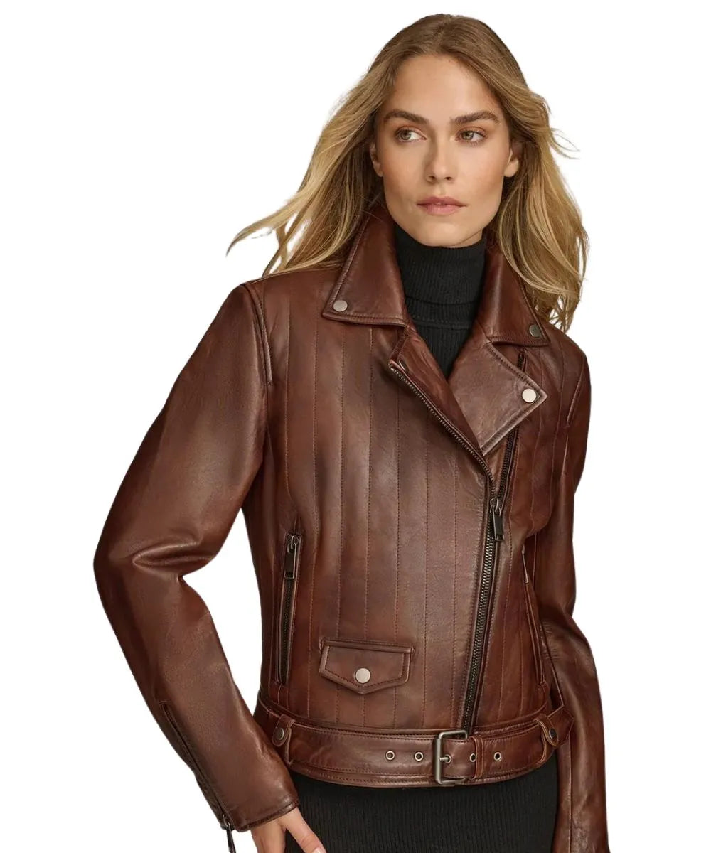 Hazel Biker Leather Jacket