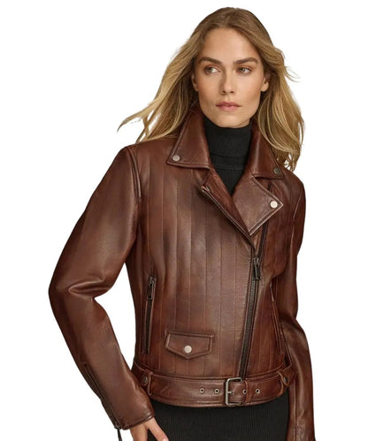 Hazel Biker Leather Jacket