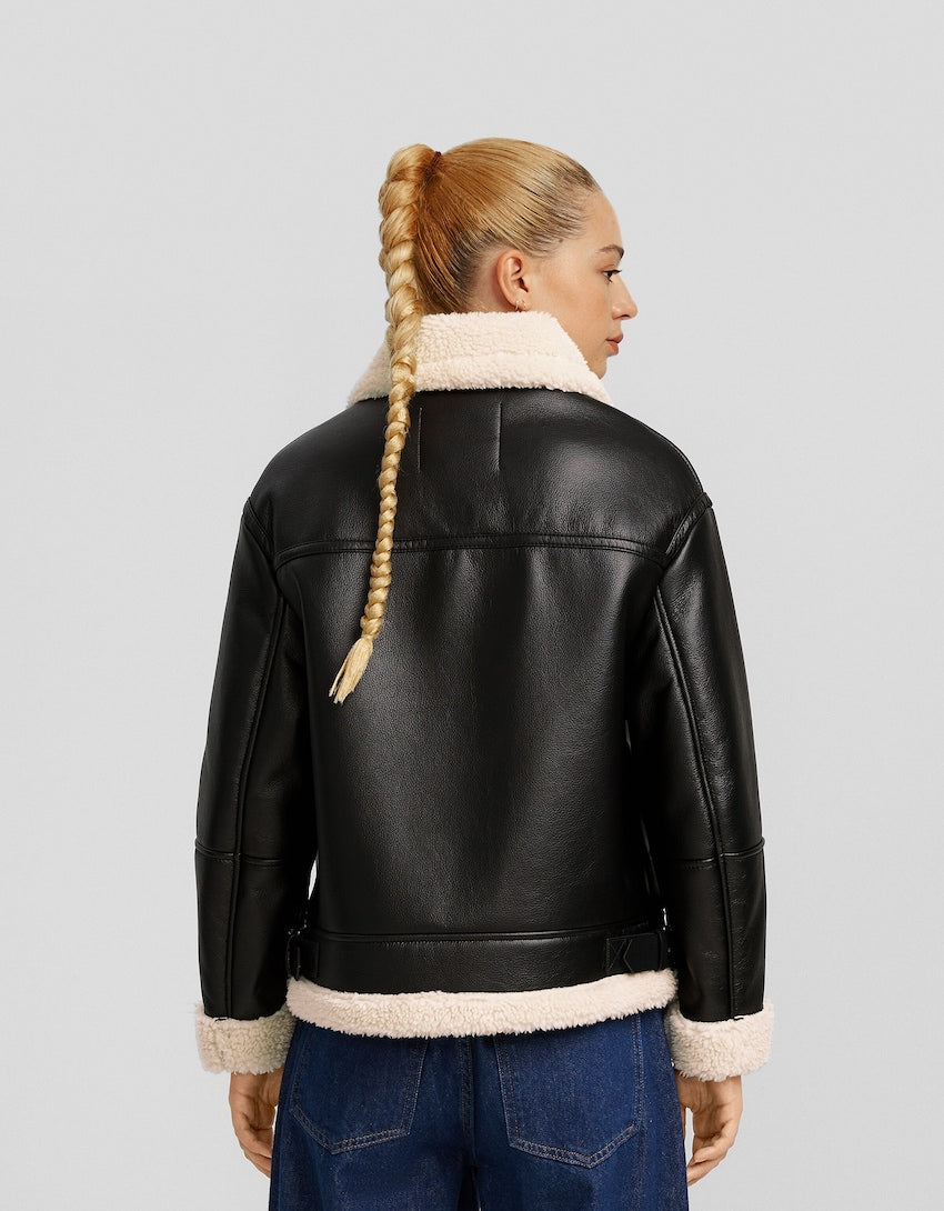 Double-Sided Shearling Leather Jacket