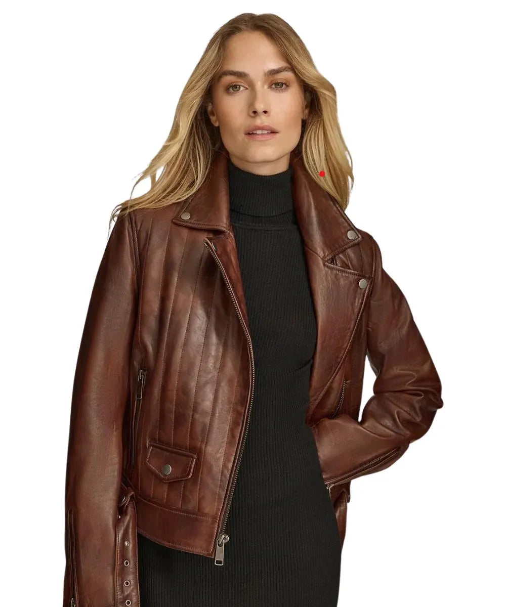 Hazel Biker Leather Jacket