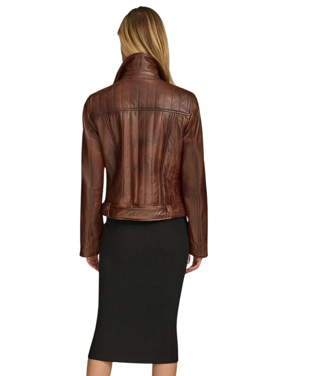 Hazel Biker Leather Jacket
