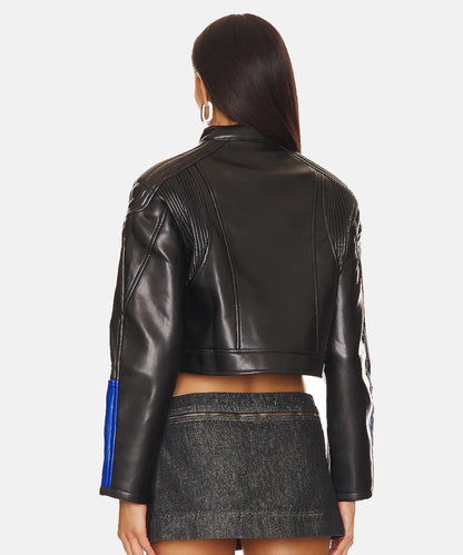 Lioness Crop Leather Jacket