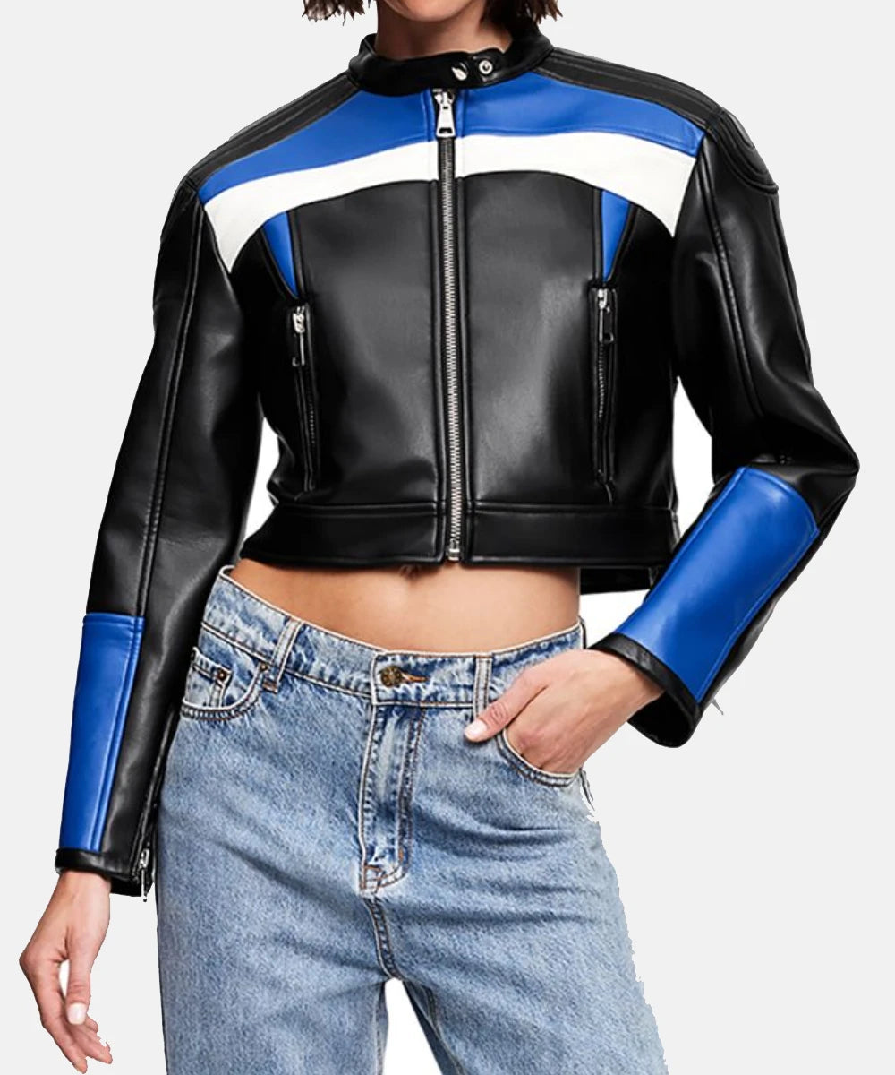 Lioness Crop Leather Jacket