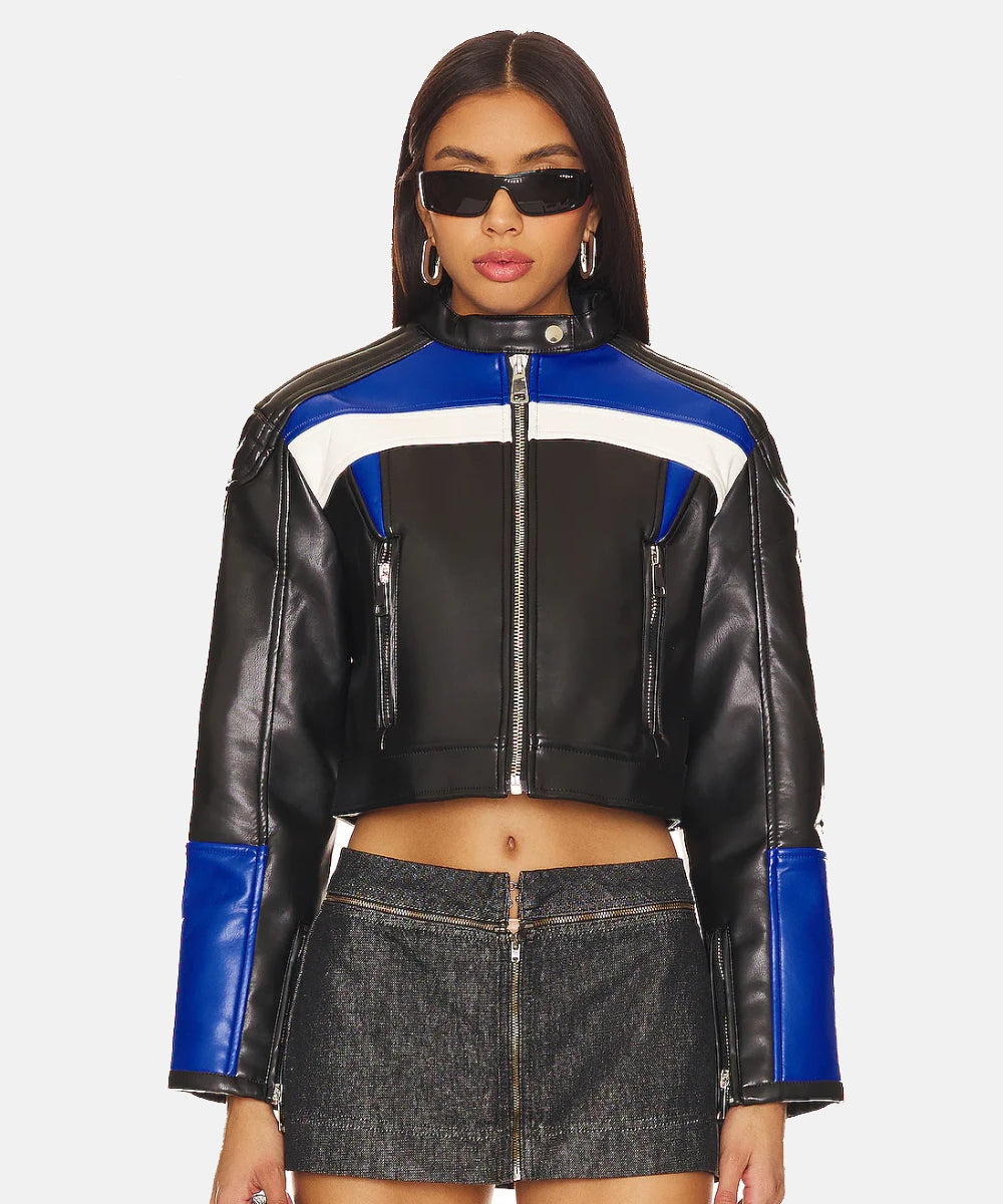 Lioness Crop Leather Jacket