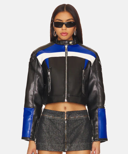 Lioness Crop Leather Jacket