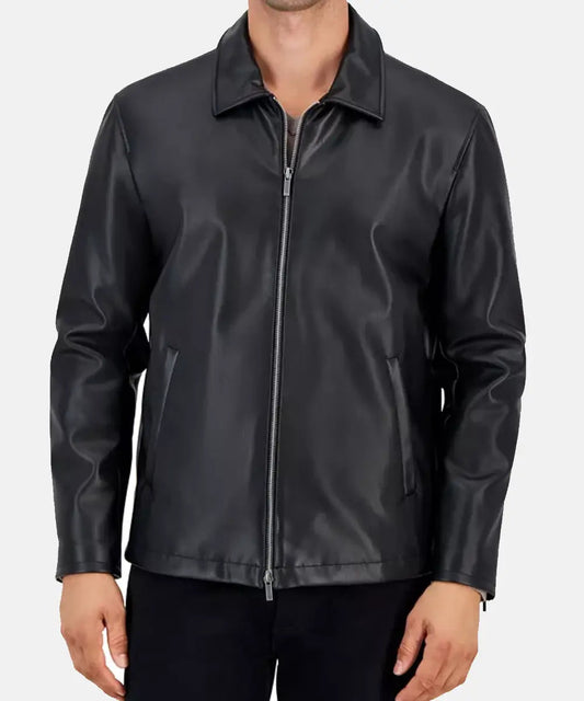 Mens Alfani Leather Jacket