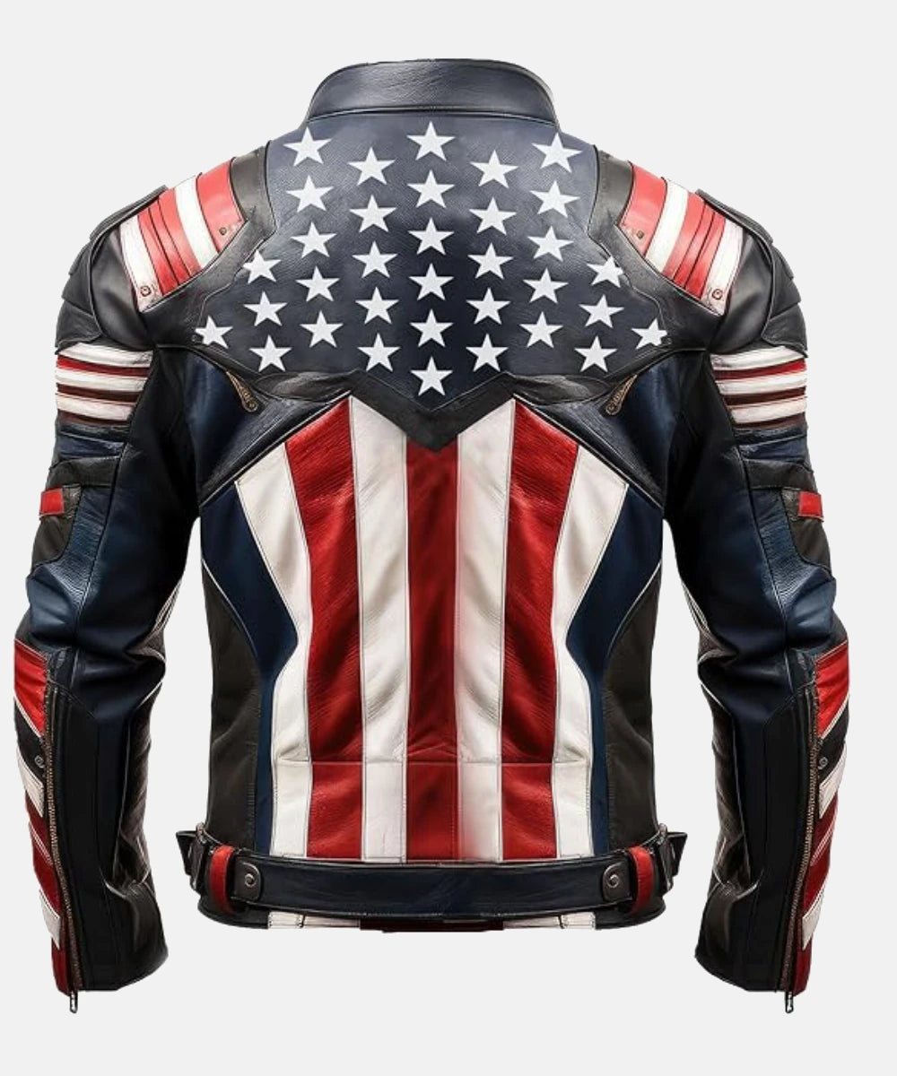 Ultimate American Flag Biker Jacket