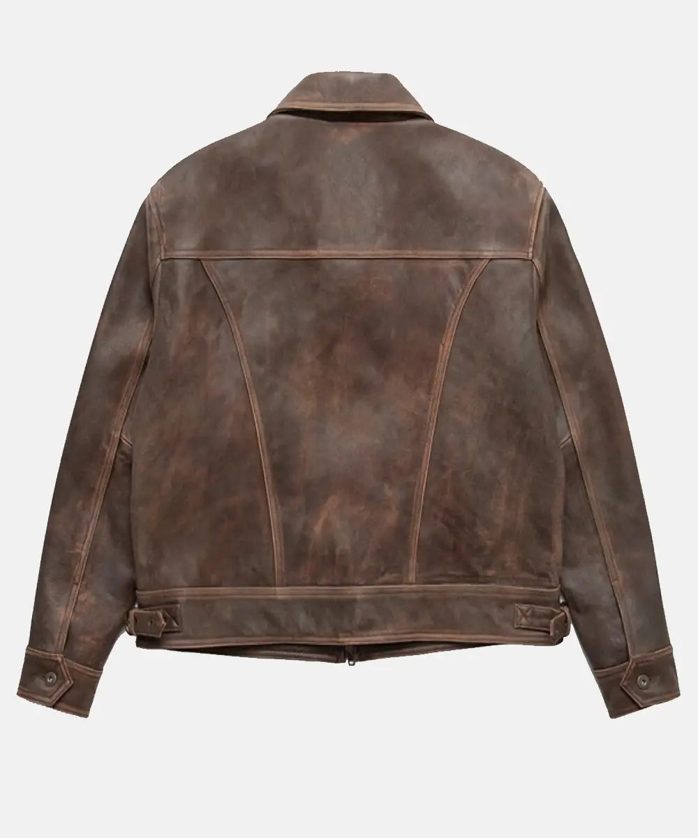 Mutimer Leather Jacket Brown