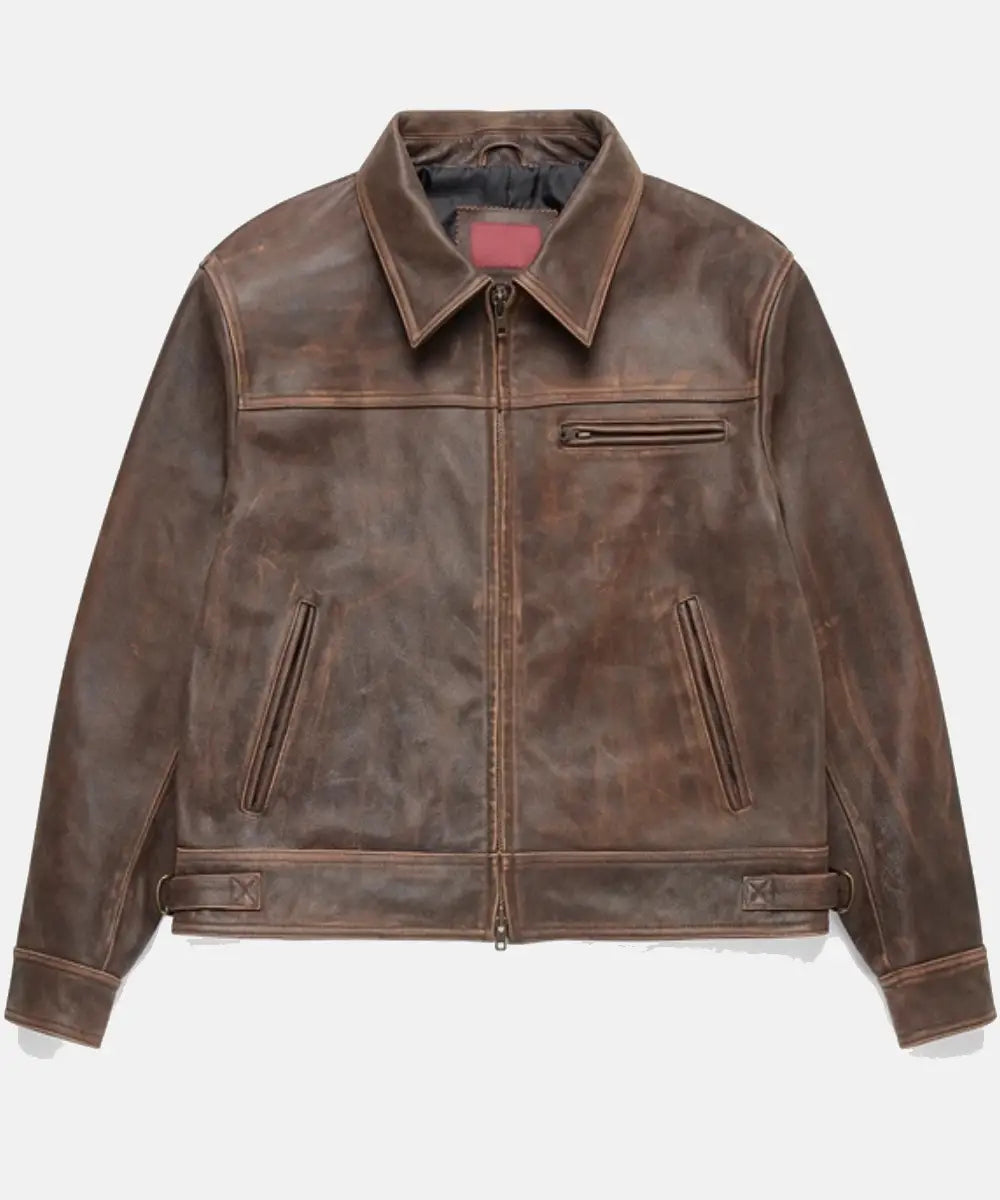 Mutimer Leather Jacket Brown