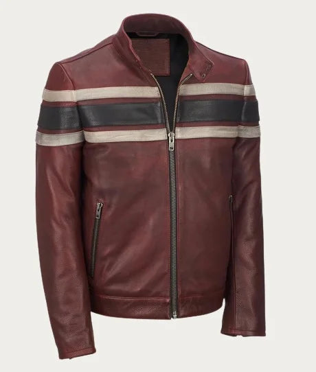 Red Waxed Retro Vintage Jacket