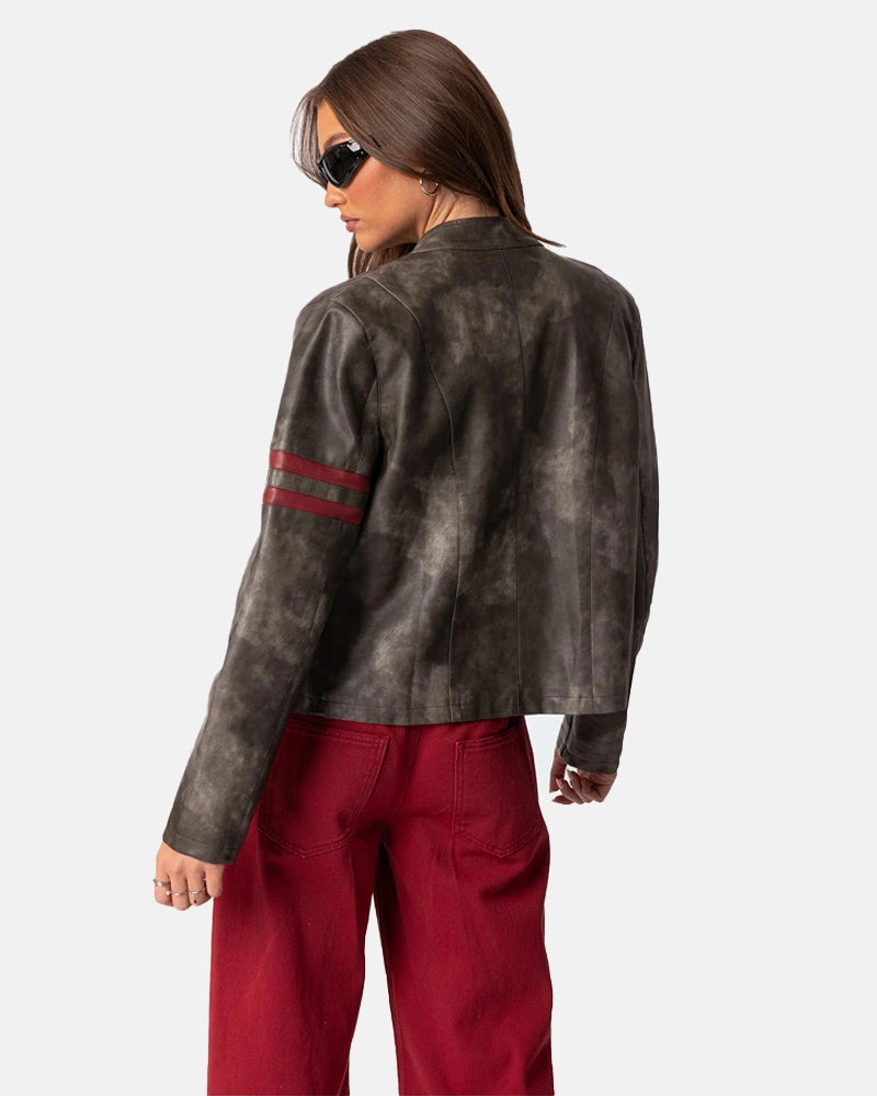 Thunder Washed Leather Jacket