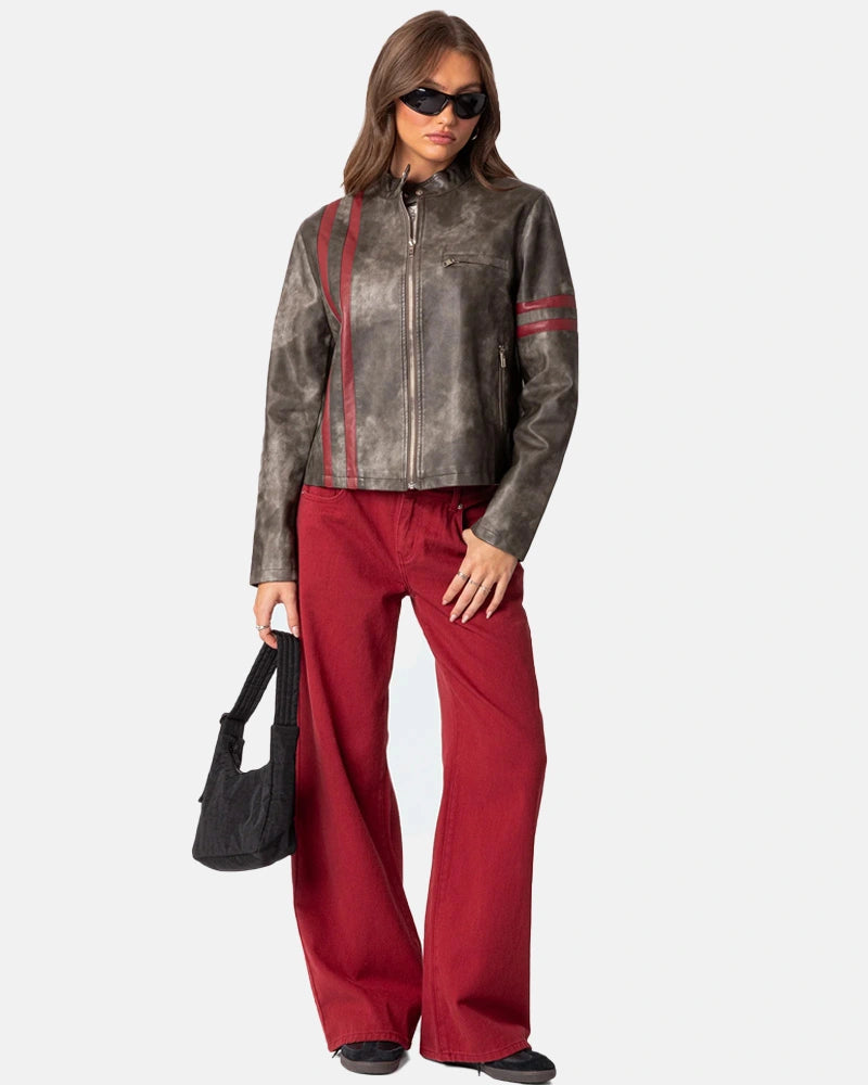 Thunder Washed Leather Jacket