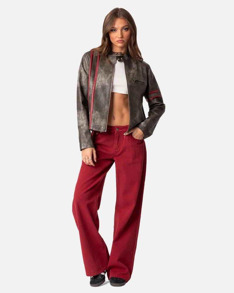 Thunder Washed Leather Jacket