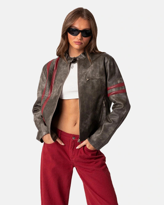 Thunder Washed Leather Jacket