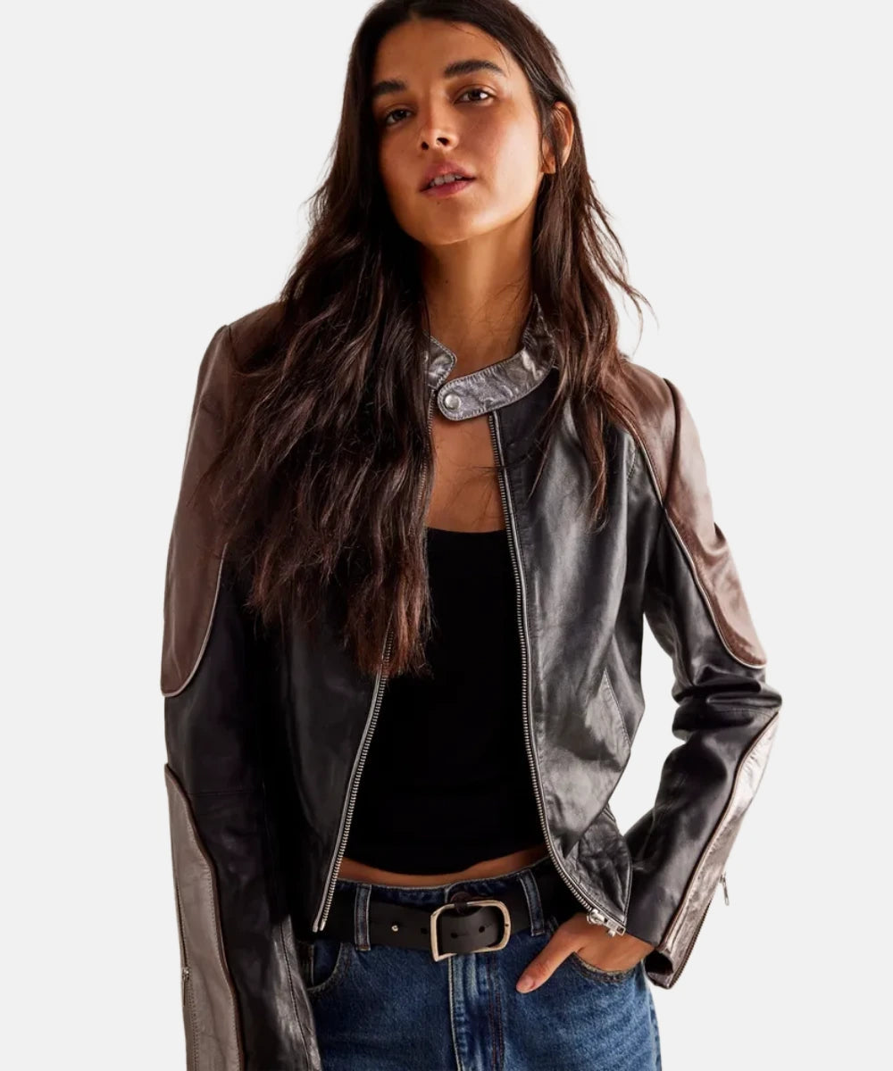 Understated Leather Grand Prix Jacket