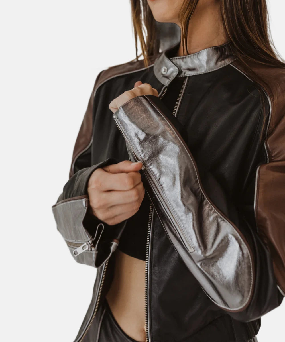 Understated Leather Grand Prix Jacket