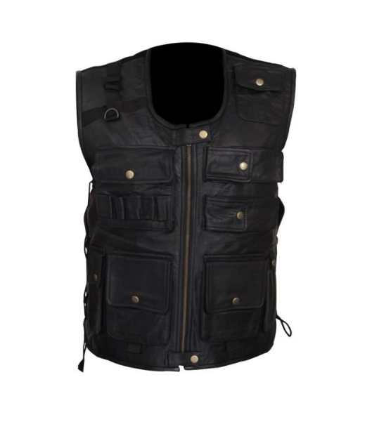 Roman Reigns Black Leather Vest