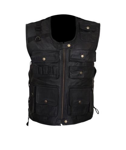 Black Leather Vest