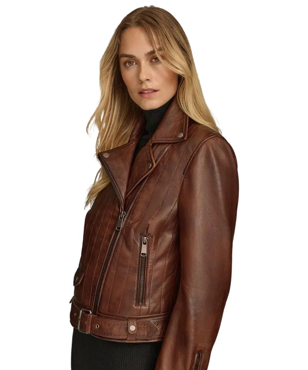 Hazel Biker Leather Jacket