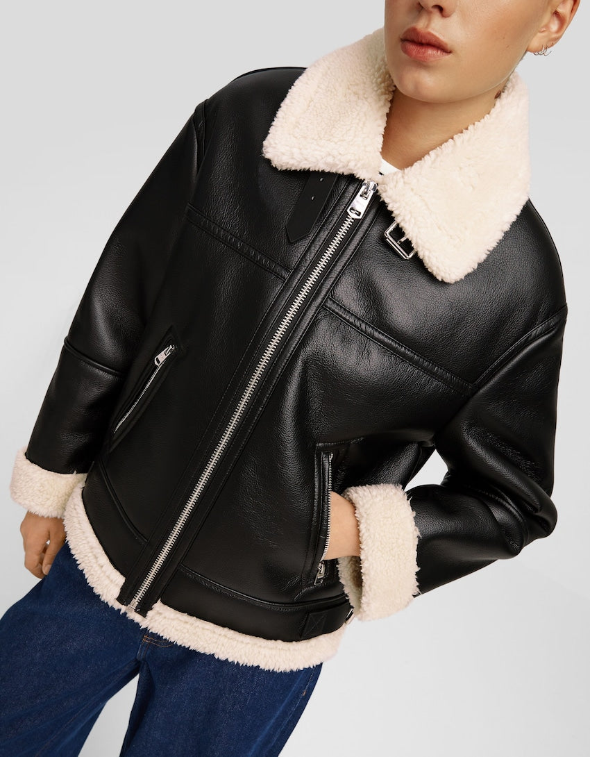 Double-Sided Shearling Leather Jacket