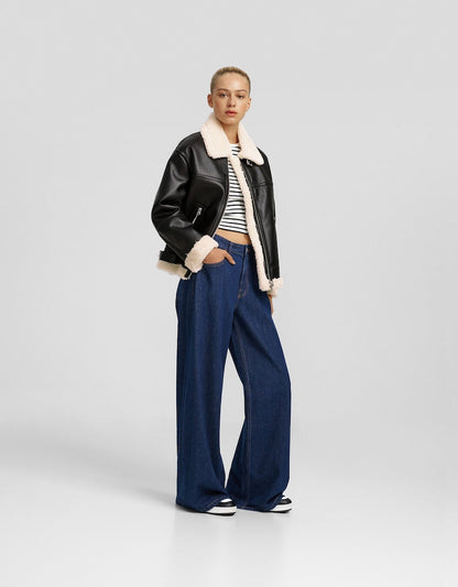 Double-Sided Shearling Leather Jacket