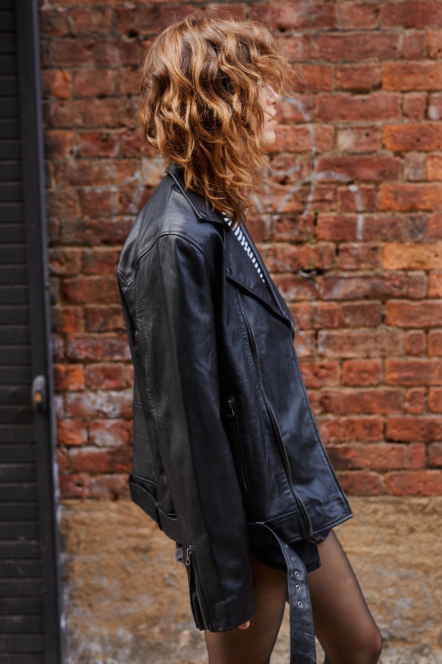 Oversized Real Leather Jacket