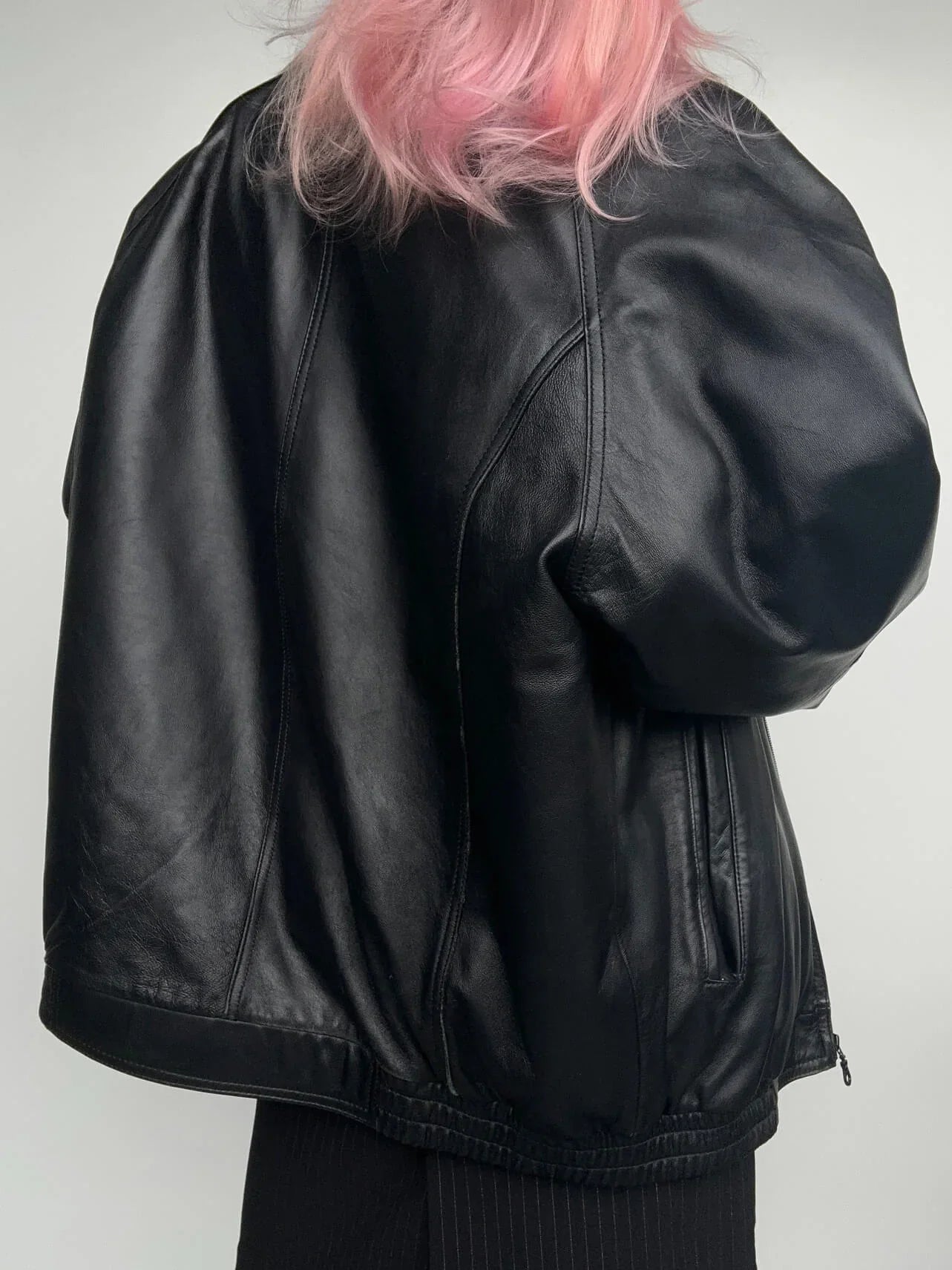 Vintage Ultra Oversized Classic Leather Jacket